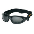 Sporty Safety /Sun Goggles W/Foam Padding Seal W/Gray Lens